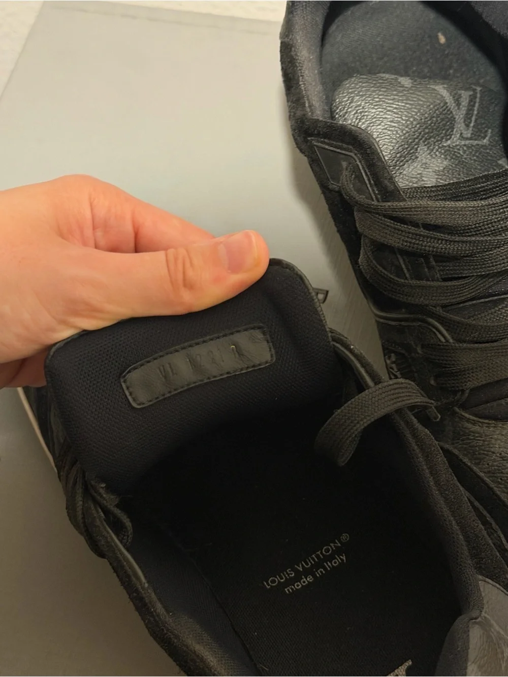 LV Trainer leather low sneakers